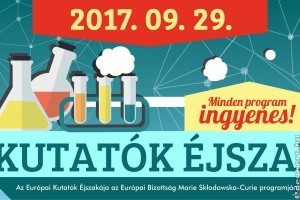 Kutatók éjszakája 2017 - A vulkánkísérletektől a szabadulószobáig